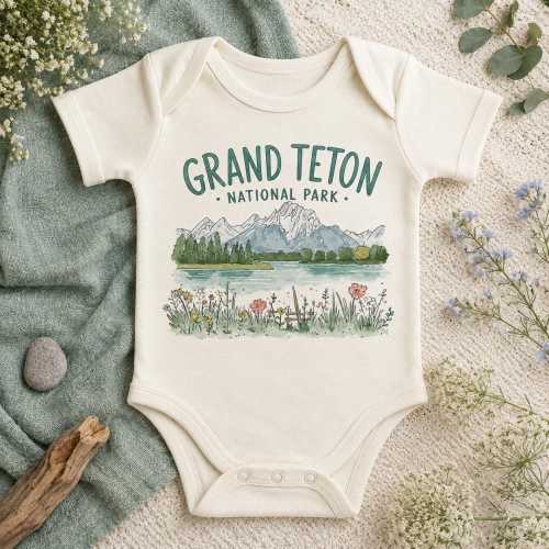 Grand Teton National Park Onesie®, Baby Shower Gift, Newborn Outfit