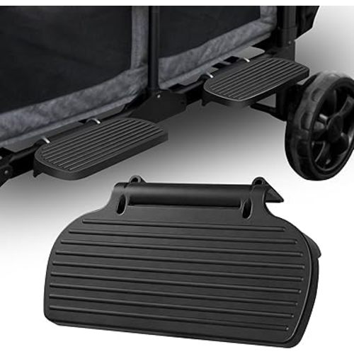 Step Attachment Compatible with Wonderfold W4 Wagon, Fold-Friendly Ride-On Side Step Platform, Easy Climb Accessory for Kids, Tool-Free Installation, Side Rider Step Attachment for Wonderfold Wagon