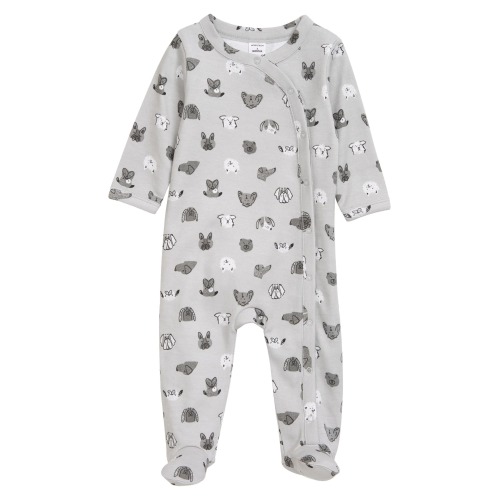 Baby Print Cotton Footie