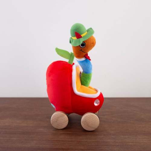 Richard Scarry Dolls- Lowly Worm with Apple Car