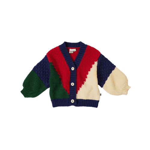 Colour Block Knit Cardigan | Baby & Kids Knitwear - Goldie + Ace