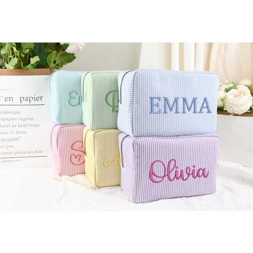 Personalized Baby Diaper Pouch, Embroidered Monogram Makeup Bag, Snack Pouch, Mother's Day Gift, Toddler Bag