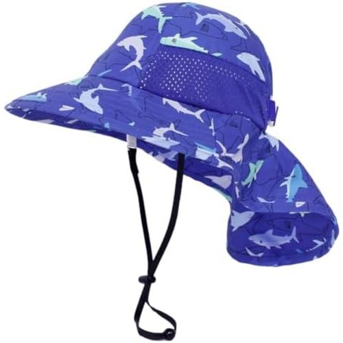 Toddler Sun Hat for Baby Kids Summer UPF 50+ Sun Protection Beach Hats for Boys Girls Wide Brim Outdoor Play Hat