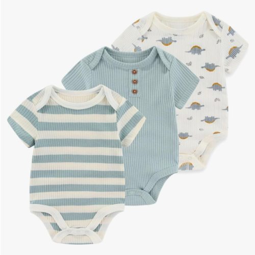 Baby Bodysuit Boy Girl Clothes Soft Newborn Infant Outfit Short Sleeve Romper