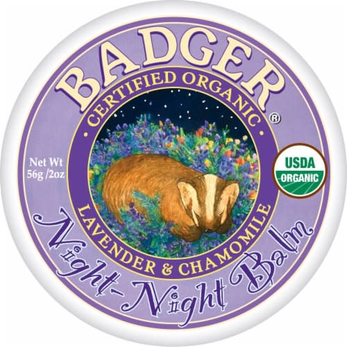 Badger Organic Lavender & Chamomile Night Night Balm, 2 oz - Kroger