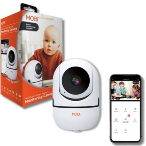 MOBI MobiCam HDX HD WiFi Baby Monitor with 2-Way Audio, Night Vision, Playback and Recording
