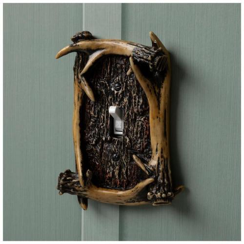 Antlers Single Switch Plate