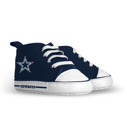 BabyFanatic Pre-Walkers High-Top Unisex Baby Shoes - NFL Dallas Cowboys