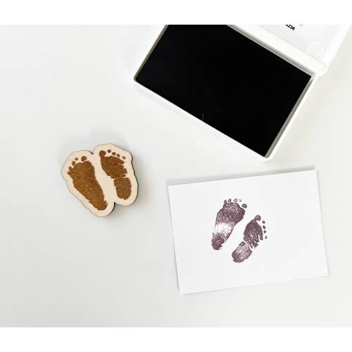 Custom Footprint Stamp | Baby's Actual Footprint or Handprint