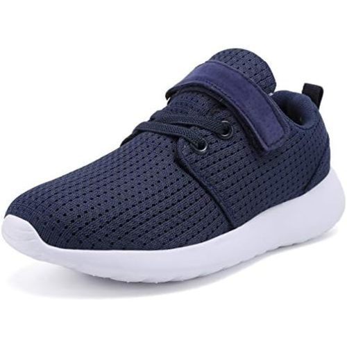 TOEDNNQI Boys Girls Sneakers Kids Lightweight Breathable Strap Athletic Running Shoes for Toddler/Little Kid/Big Kid