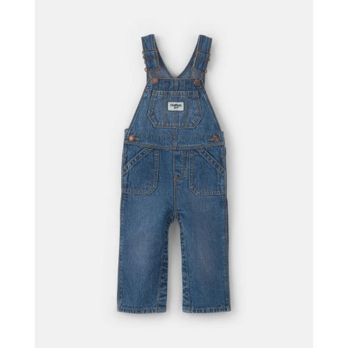 Baby Girl Wide-Leg Overalls - Medium Wash | Carter’s Oshkosh Canada