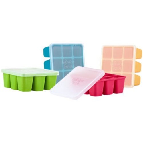 Nuby Garden Baby Food Freezer Tray, Colors May Vary