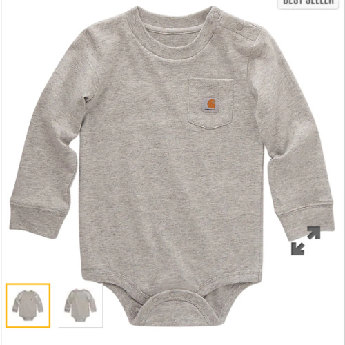 Kids' Long-Sleeve Pocket Bodysuit | Shop all Boys | Carhartt