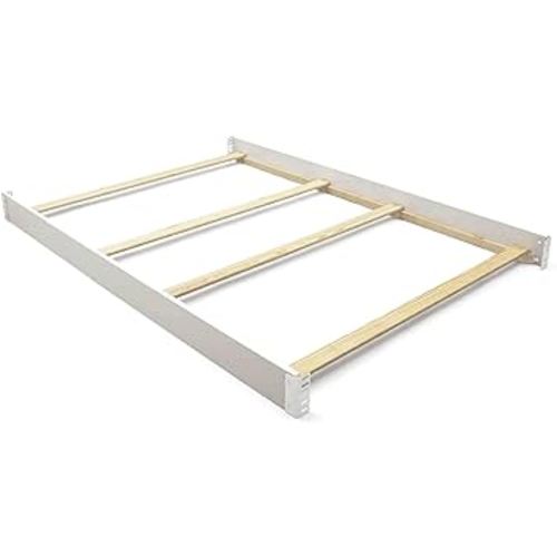 Full-Size Conversion Kit Bed Rails Compatible with Fancy Convertible Crib by Delta Children - Solid Wood Rail #0050 - Toddler & Adult Bed Rail for Full-Size - Nursery Furniture (Bianca White - 130)