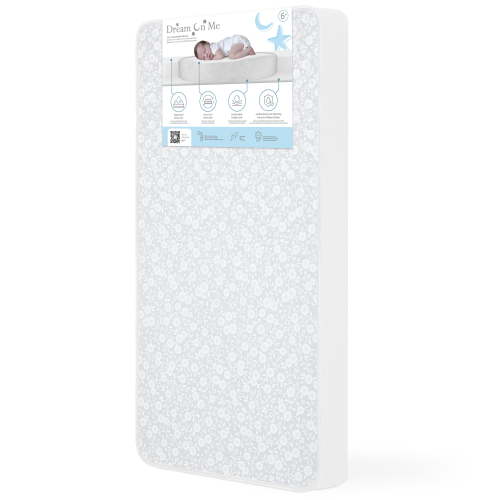 Dream on Me, Breathable Little Baby 6 Inch Full Size Firm Foam Crib & Toddler Bed Mattress