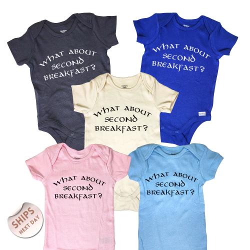 What About Second Breakfast Baby Bodysuit, Funny Baby Clothes, Natural Baby Romper, Cute Baby Sweater, Baby Shower Gift, 2000518