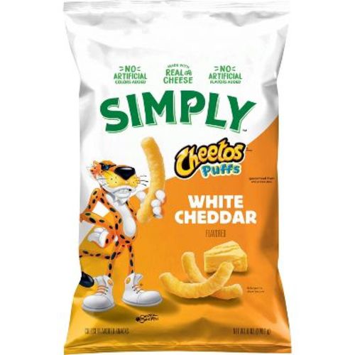 Cheetos Simply White Cheddar Puffs Snacks - 6oz