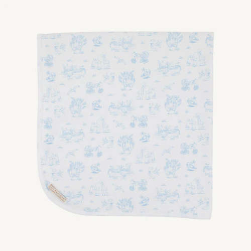 Baby Buggy Blanket, Sir Proper’s Sweet Arrival, Beale Street Blue