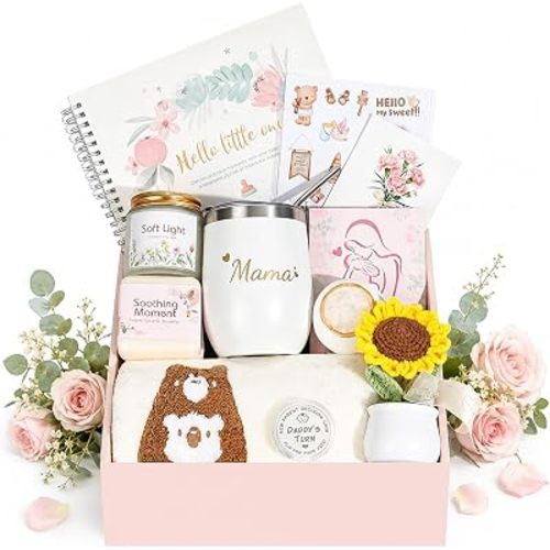 New Mom Gift Basket, Postpartum Care Package for First Time Moms