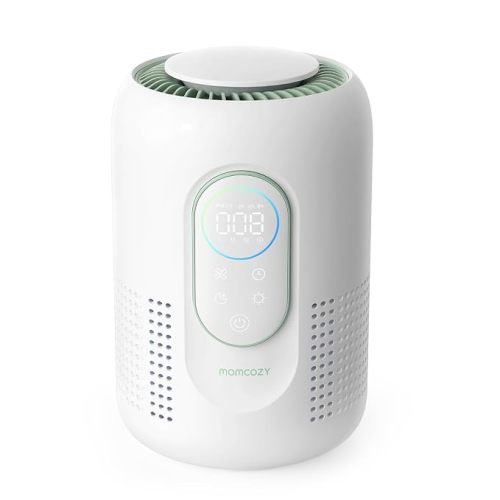 Momcozy Air Purifier for Bedroom with Dimmable Night Light for Small Room