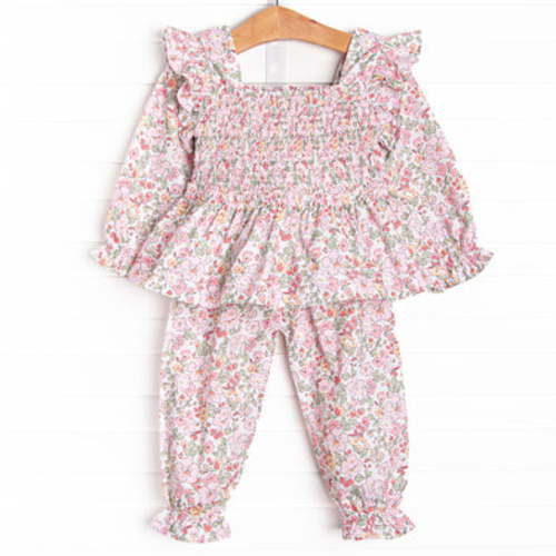 Petals in the Park Pant Set, Pink – Stitchy Fish