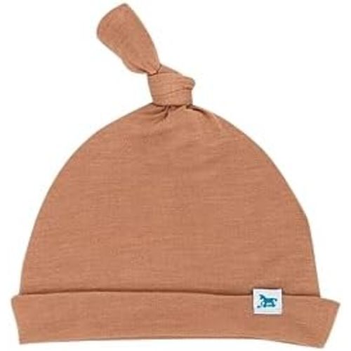 Little Unicorn Stretch Knit Baby Hat – Super Soft Adjustable Beanie for Newborns 0-4 Months – Gentle Crib Hat with Top Knot