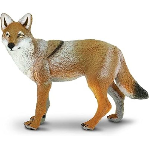 Safari Ltd. Coyote Figurine - Lifelike 3.75" Model Figure - Educational Toy for Boys, Girls, and Kids Ages 1+