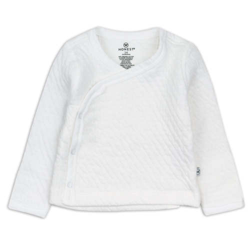 Organic Cotton Matelassé Side-Snap Kimono Top | Honest Baby Clothing