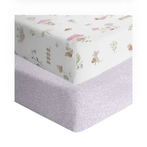 Living Textiles Cot Fitted Sheet Whimsical Wonderland | Baby Bunting AU
