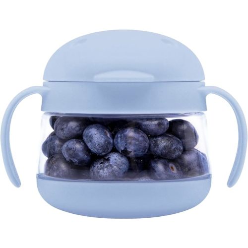 Ubbi Tweat Snack Container for Kids & Toddlers, Sage Green & Blush Pink