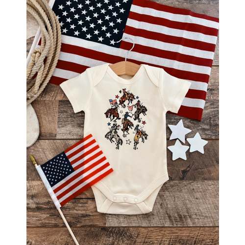 Freedom Cowboys-Cream Infant(onesie)Toddler/Youth (tee) – theFRINGEDpineapple