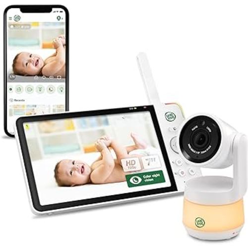 LeapFrog LF930HD 1080p Smart Remote Access Baby Monitor, 360° Pan & Tilt, 7” 720p HD Display, Color Night Light, Color Night Vision, Two-Way Intercom