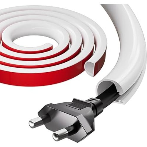 78" Silicone Cord Hider, Self-Adhesive Cable Hider for 1 Cord(1/4" Diameter)