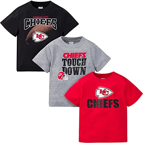 Gerber Unisex Baby NFL 3 Pack Short Sleeve Team Fan Tee Shirt
