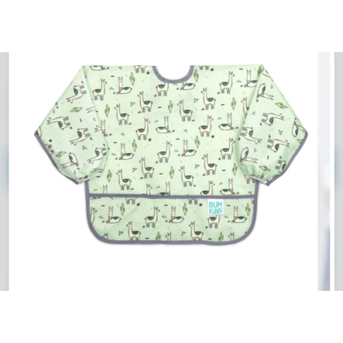 Sleeved Bib for Baby & Toddler 6 to 24 months – Llamas | Bumkins Baby