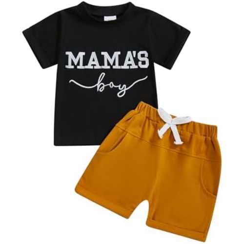 TheFound Toddler Baby Boy Clothes Cute Short Sleeve Pullover T-shirts Top Camouflage Shorts 2Pcs Newborn Baby Summer Outfit