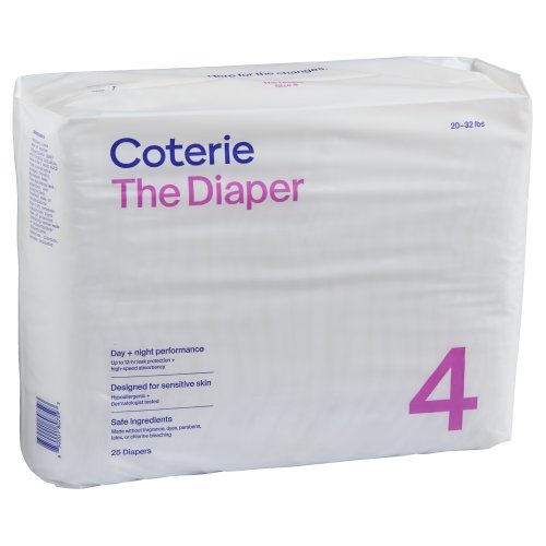 Coterie Ultra Soft Diapers - Size 4 (20-32 lbs)