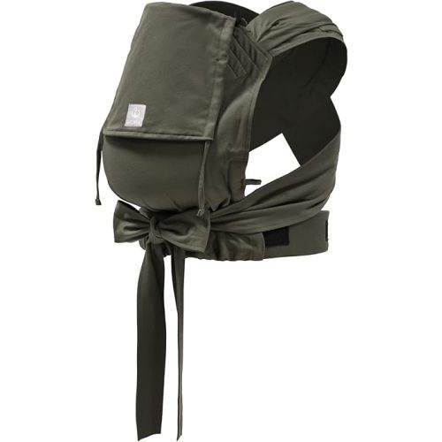 Stokke Limas Carrier, Olive Green - Newborn Half-Buckle Baby Carrier - Ergonomic with Adjustable Features - Three Carrying Options - Safe from Birth & Up to 33 lbs