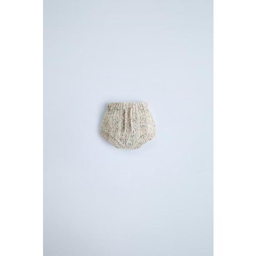 BLENDED KNIT CARDIGANBLENDED KNIT BOTTOMSDETAILSFAUX FUR ROMPER