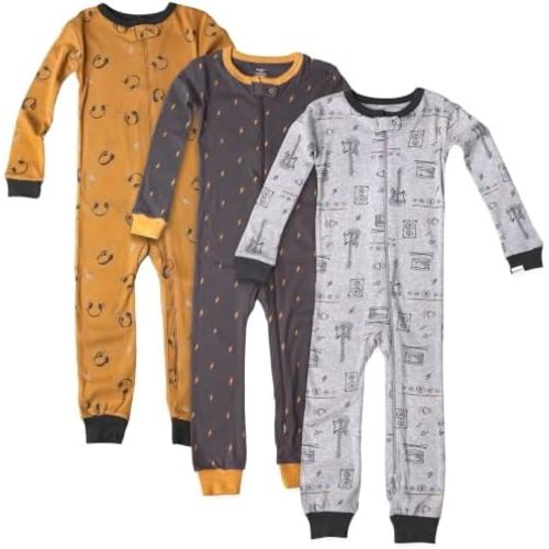 Gerber Baby Boys 3-Pack Snug Fit Footless One Piece Cotton Pajamas