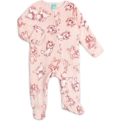 Disney Minnie Mouse Baby Girls Fleece 2 Pack Woobie Coveralls Newborn to Infant Sizes (Newborn - 24 Months)