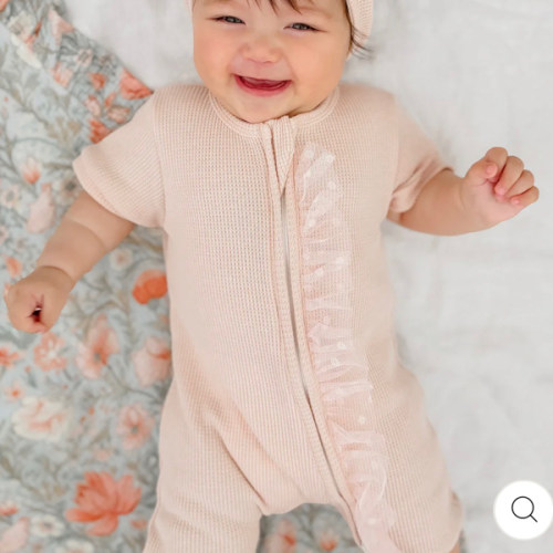 Your Are Mine Romper - Pink Sand