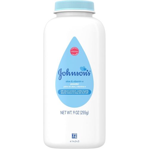 Johnson's Baby Powder, Naturally Derived Cornstarch, Hypoallergenic, 9 oz