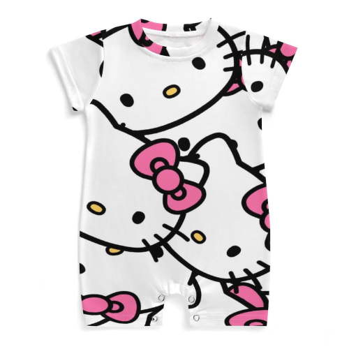 Hello Kitty Newborn Baby Romper Clothing Infant Short Sleeve Clothes Jumpsuit One Piece Outfit for Boy Girl