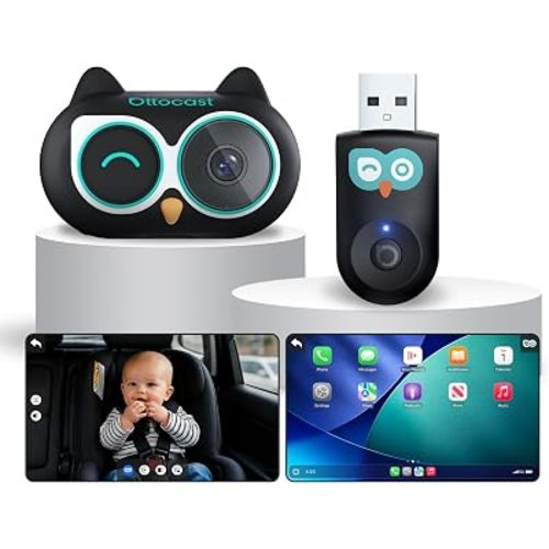 OTTOCAST Cabin Care Baby Car Camera Wireless CarPlay Adapter Plug & Play