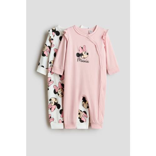 2-PACK PRINTED COTTON PAJAMA JUMPSUITS