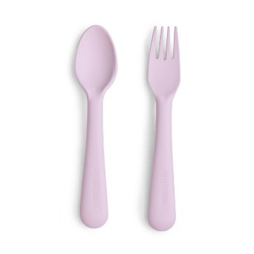 Dinnerware Fork and Spoon Set Soft Lilac One Size