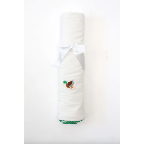 Goosies- Mallard Embroidered Pip Blanket