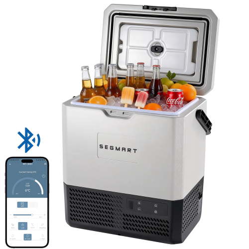 14QT Car Refrigerator for Indoor/Outdoor, SHINPT 12V Refrigerator for Fishing Cooler, Portable Refrigerator with USB Charging Port, Car Refrigerator 12v for Business, Hot Spring, Ski Self Driving