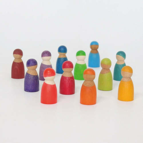 Grimm’s Rainbow Friends Wooden People Figurine Set